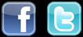 Facebook and Twitter icons
